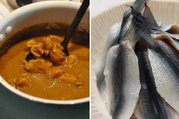 桃太郎トマトカレーとままかり